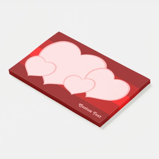 Flat Heart Icon Post-it® Notes (Schuin)