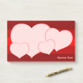 Flat Heart Icon Post-it® Notes (Op bureau)