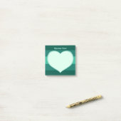 Flat Heart Icon Post-it® Notes (Op bureau)
