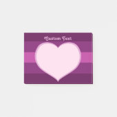 Flat Heart Icon Post-it® Notes (Voorkant)