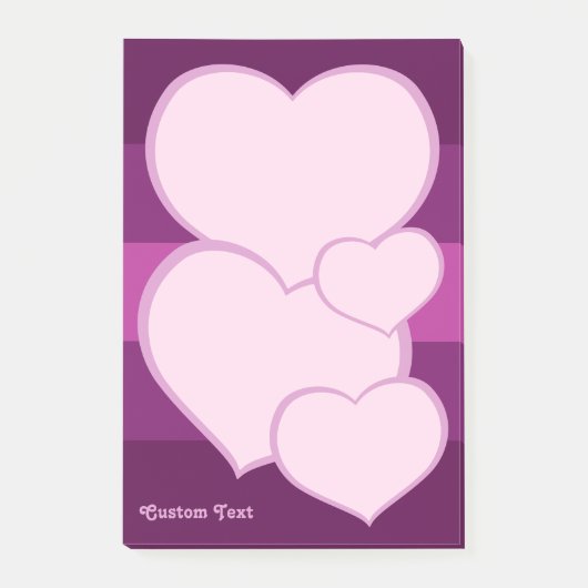 Flat Heart Icon Post-it® Notes (Voorkant)