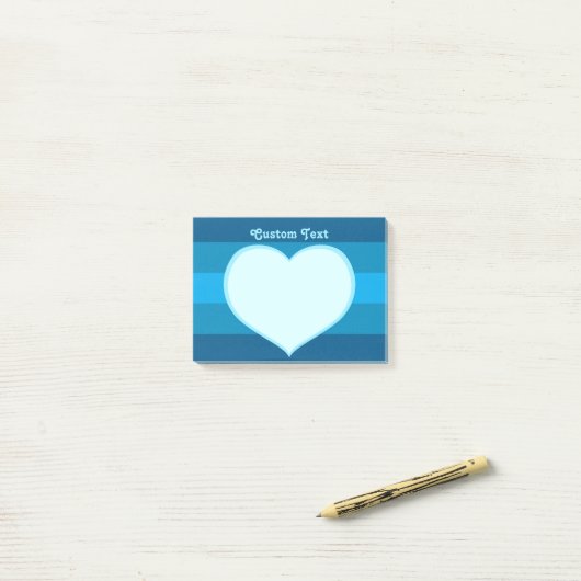 Flat Heart Icon Post-it® Notes (Op bureau)
