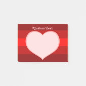 Flat Heart Icon Post-it® Notes (Voorkant)