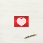 Flat Heart Icon Post-it® Notes (Op bureau)