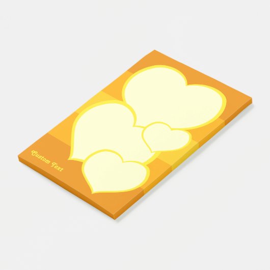 Flat Heart Icon Post-it® Notes (Schuin)