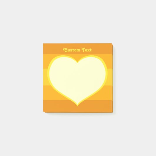 Flat Heart Icon Post-it® Notes (Voorkant)