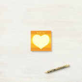 Flat Heart Icon Post-it® Notes (Op bureau)
