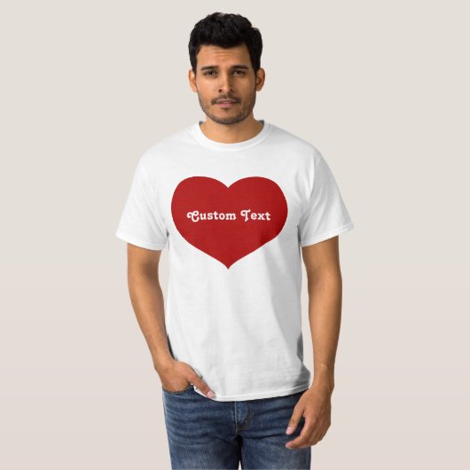 Flat Heart Icon T-shirt (Voorkant volledig)