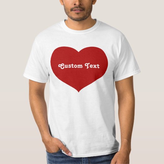 Flat Heart Icon T-shirt (Voorkant)