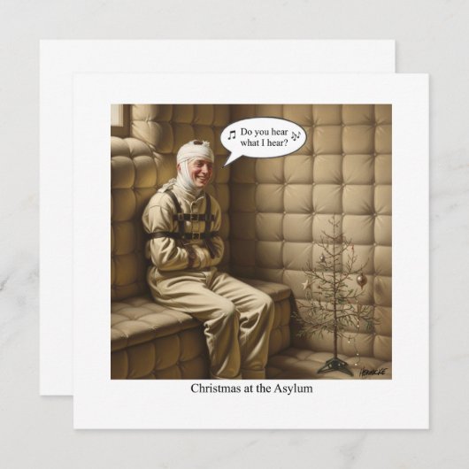 Flat Holiday Card (Voorkant / Achterkant)