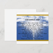 Flat Holiday Card- Christmas Star Feestdagenkaart (Voorkant / Achterkant)