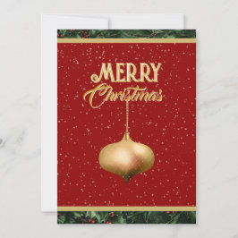 Flat Holiday Card Feestdagenkaart