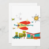 Flat Holiday Card Feestdagenkaart (Voorkant / Achterkant)