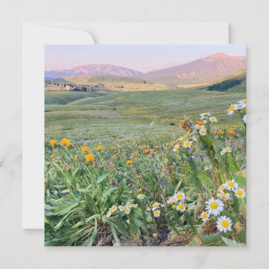 Flat Holiday Card Feestdagenkaart (Voorkant)