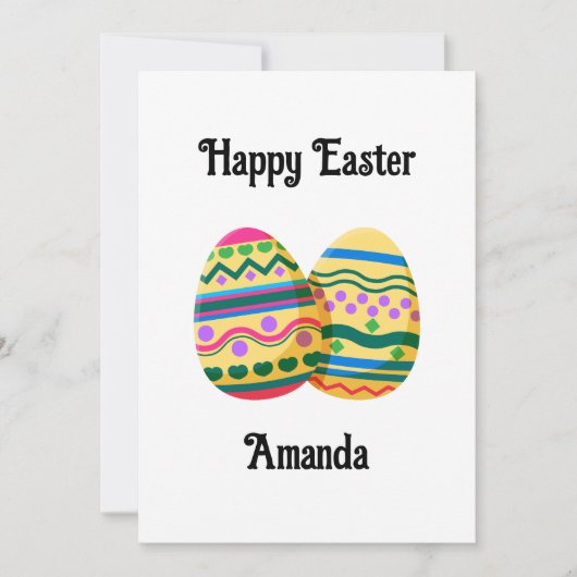 Flat Holiday Card Feestdagenkaart (Voorkant)