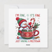 Flat Holiday Card Feestdagenkaart (Achterkant)