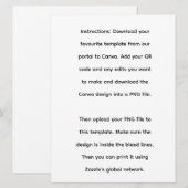 Flat Holiday Card Feestdagenkaart (Voorkant / Achterkant)