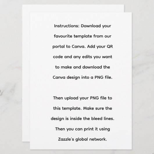 Flat Holiday Card Feestdagenkaart (Voorkant / Achterkant)