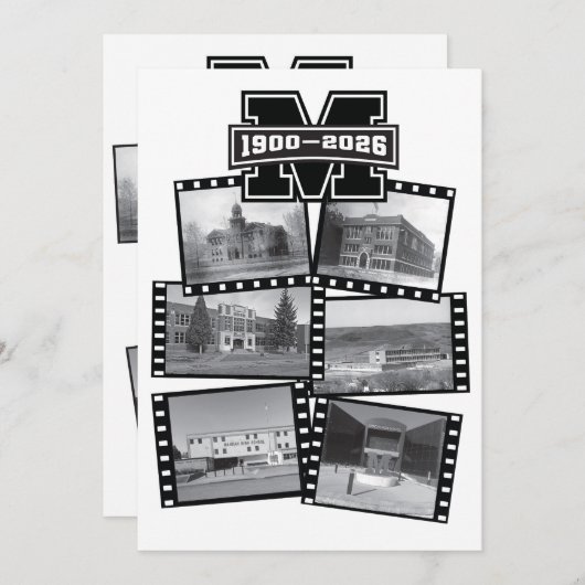 Flat Holiday Card Feestdagenkaart (Voorkant / Achterkant)