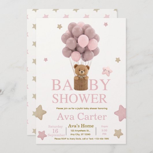 Flat Holiday Card Feestdagenkaart (Voorkant / Achterkant)