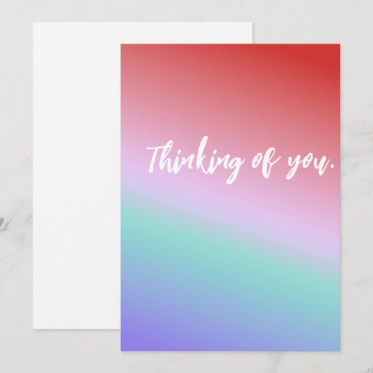 Flat Holiday Card Feestdagenkaart (Voorkant / Achterkant)