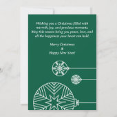 Flat Holiday Card Feestdagenkaart (Achterkant)