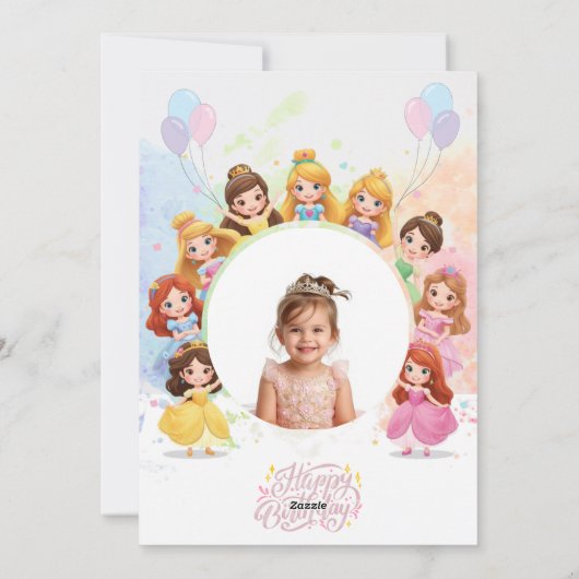 Flat Holiday Card Feestdagenkaart (Achterkant)