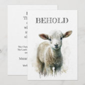 Flat Holiday Card, formaat: 5 x 7 inch, papier: Kr Feestdagenkaart (Voorkant / Achterkant)