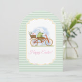 Flat Holiday Card "Happy Easter" . Kaart (Staand voorkant)