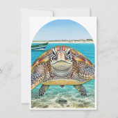 Flat Holiday Card Island Morabeza Gift Feestdagenkaart (Achterkant)