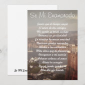 Flat Holiday Card - Wees mijn Valentijn (Spaans) Feestdagenkaart (Voorkant / Achterkant)