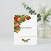 Flat Holiday-fotokaart Feestdagenkaart (Staand voorkant)