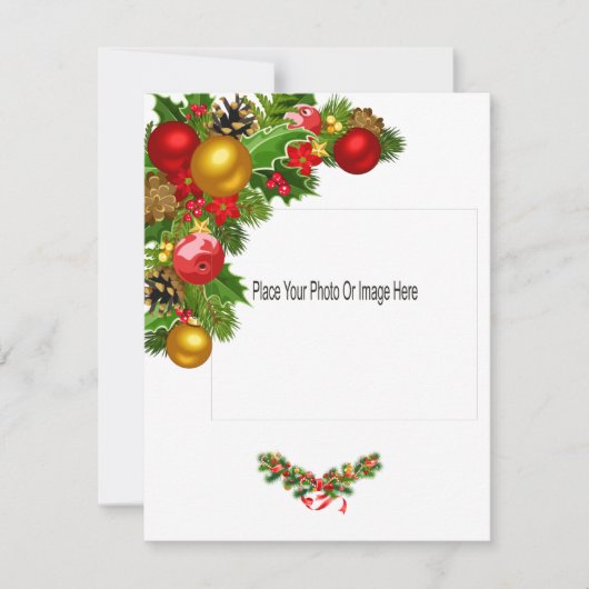 Flat Holiday-fotokaart Feestdagenkaart (Voorkant)