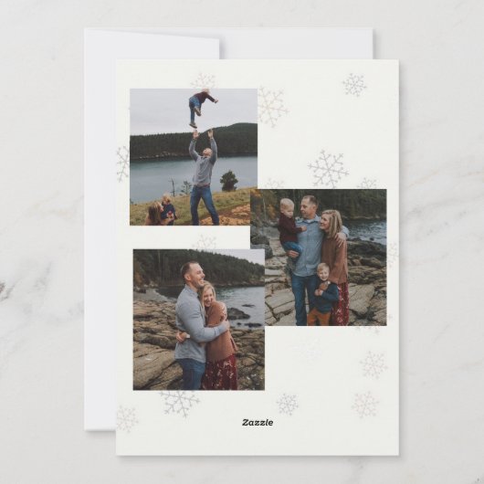 Flat Holiday-fotokaart Feestdagenkaart (Achterkant)