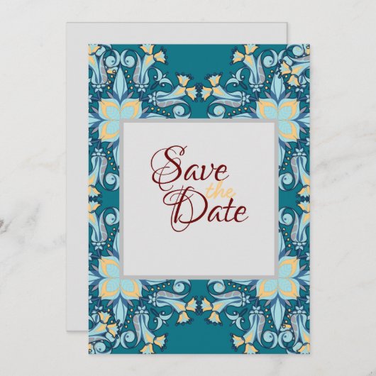 Flat Holiday-kaart, formaat: 10,8 x 14 cm, papier: Feestdagenkaart (Voorkant / Achterkant)