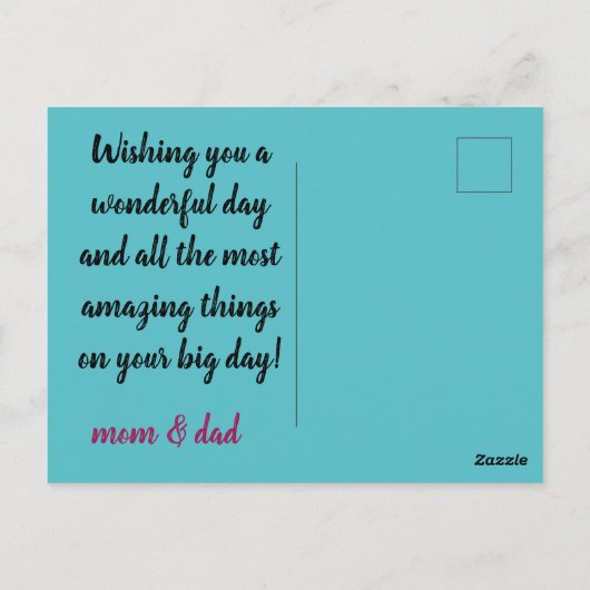 Flat Holiday-kaart, formaat: 4,25 x 5,5 inch, papi Briefkaart (Achterkant)