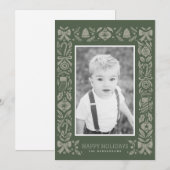 Flat Holiday-kaart, formaat: 4,25 x 5,5 inch, papi Feestdagenkaart (Voorkant / Achterkant)