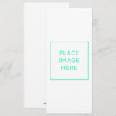 Flat Holiday Kaart, Maat: 4 "x 9.25" Feestdagenkaart (Voorkant / Achterkant)