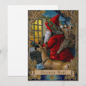 Flat Holiday Kaart Pere Noel (Voorkant / Achterkant)