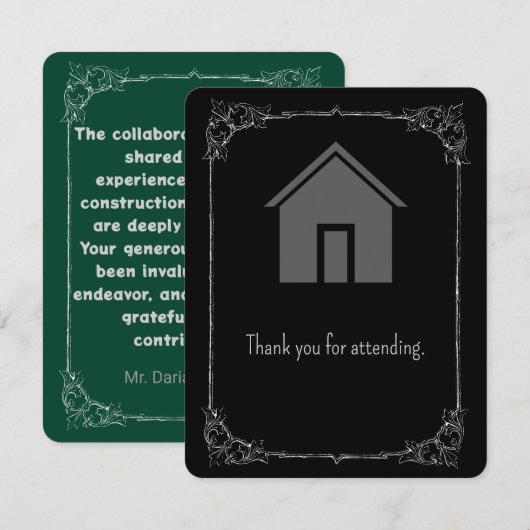 Flat Housewarming bedankkaart - Community... (Voorkant / Achterkant)