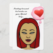 Flat Invitation, formaat: 5 x 7 inch, papier: Matt Kaart (Voorkant / Achterkant)