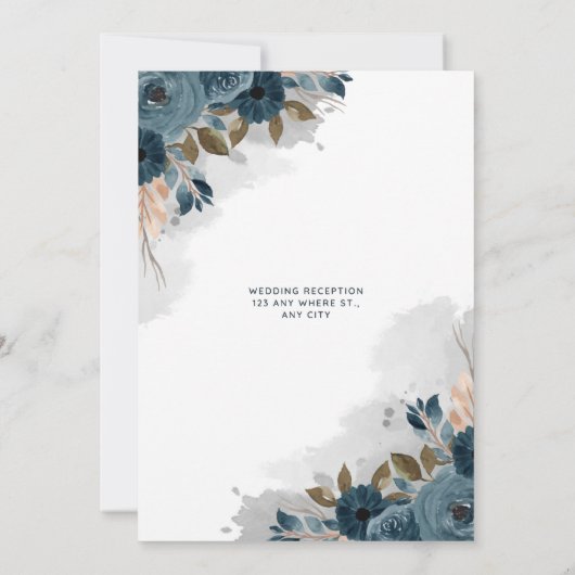 Flat Invitation, formaat: 5 x 7 inch, papier: Matt Kaart (Achterkant)