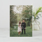 Flat Invitation, formaat: 5 x 7 inch, papier: Matt Kaart (Staand voorkant)