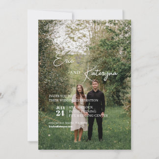 Flat Invitation, formaat: 5 x 7 inch, papier: Matt Kaart