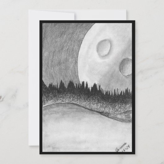 Flat Invitation, formaat: 5 x 7 inch, papier: Matt Kaart (Voorkant)