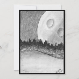 Flat Invitation, formaat: 5 x 7 inch, papier: Matt Kaart