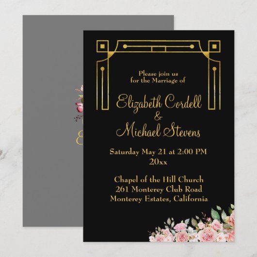 Flat Invitation, formaat: 5 x 7 inch, papier: Matt Kaart (Voorkant / Achterkant)