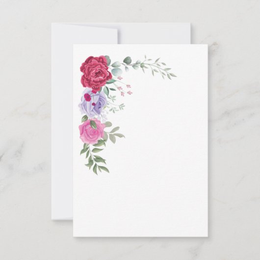 Flat Invitation, formaat: 5 x 7 inch, papier: Matt Kaart (Voorkant)