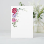 Flat Invitation, formaat: 5 x 7 inch, papier: Matt Kaart (Staand voorkant)