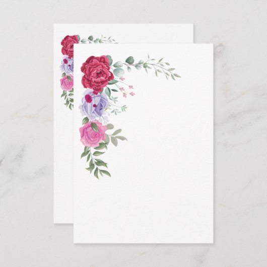 Flat Invitation, formaat: 5 x 7 inch, papier: Matt Kaart (Voorkant / Achterkant)